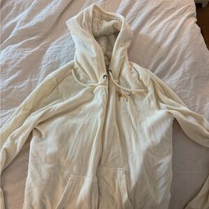 PINK Victoria's Secret Cream Fleece-Lined Hoodie